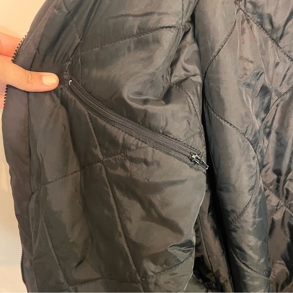 Vintage 90s Champion Black & Red Logo Bomber Jacket – Size XL - Picture 8 of 10